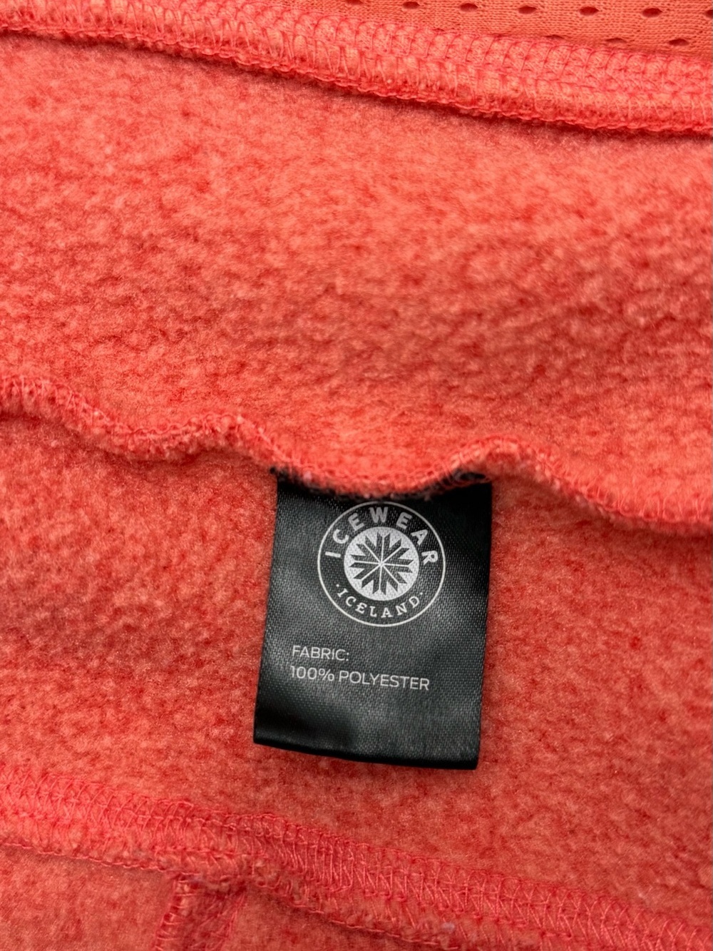 Icewear Iceland Full Zip Fleece Jacket XS Coral Pink Heathered Outdoor Hiking - Picture 11 of 16